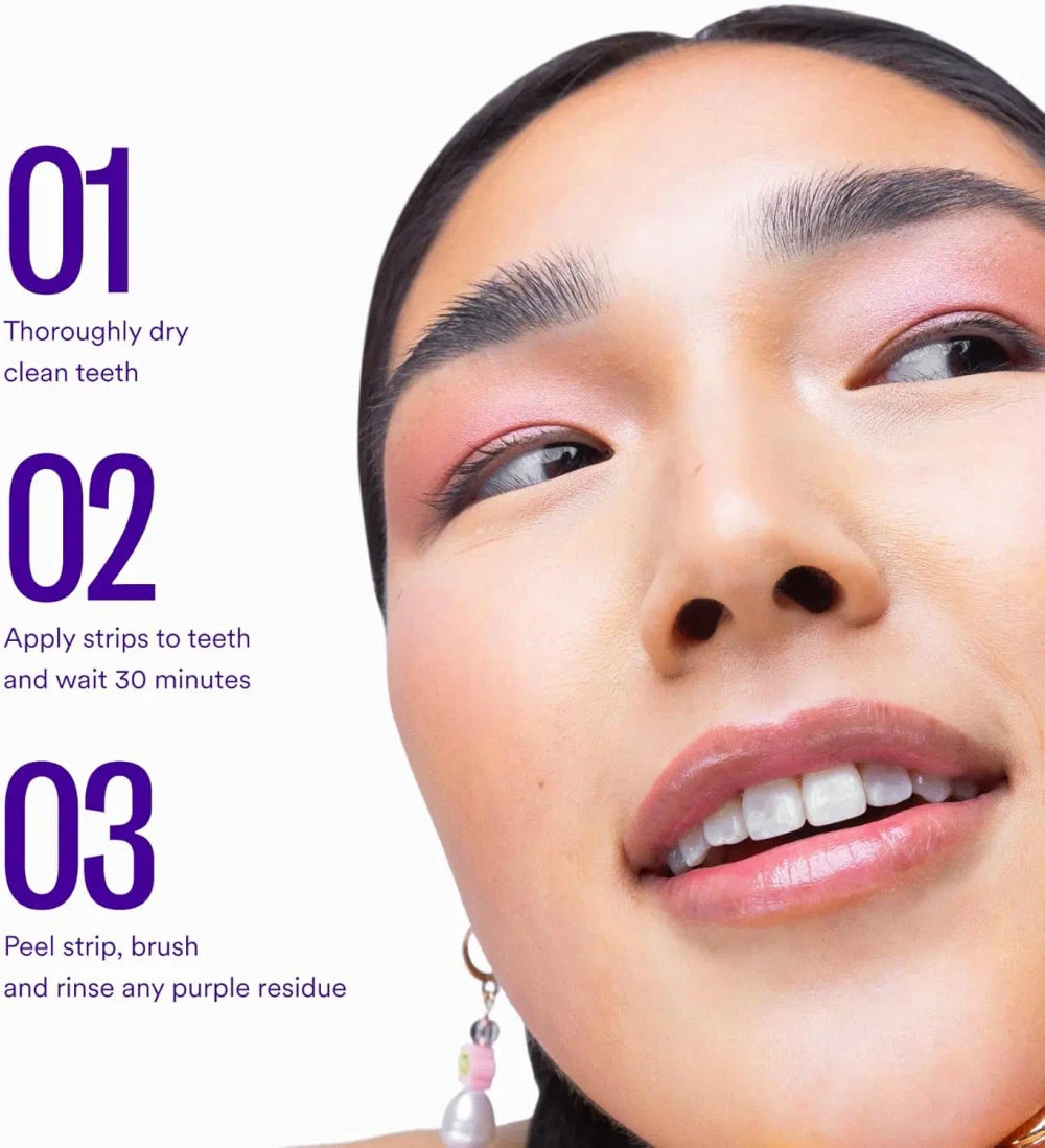 V34 Purple Whitening Strips